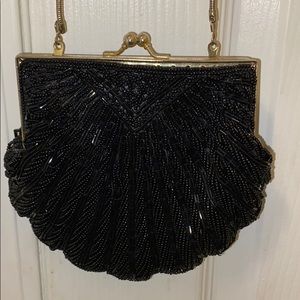 Beaded clasp purse